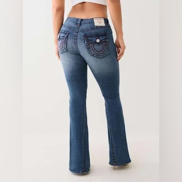 True Religion Joey Mid Rise Flare Jeans 30